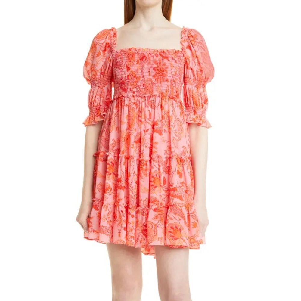 Cinq à sept Jacky Dress English Rose Multi Size 2